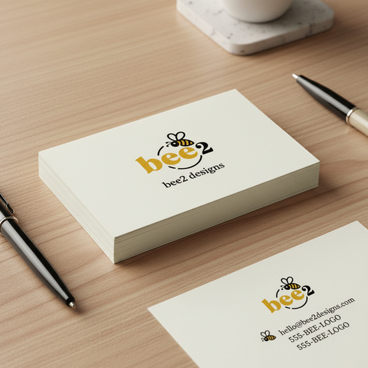 Modern Bee Logo Design | Sweet & Stylish Branding for Small Businesses