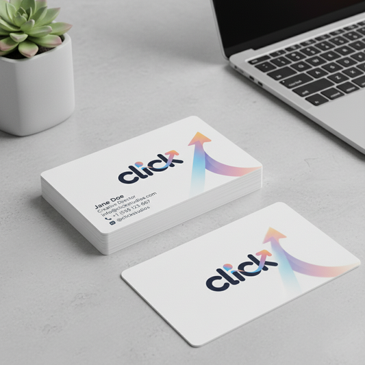"Click" - Modern Gradient Arrow Logo for Dynamic Brands