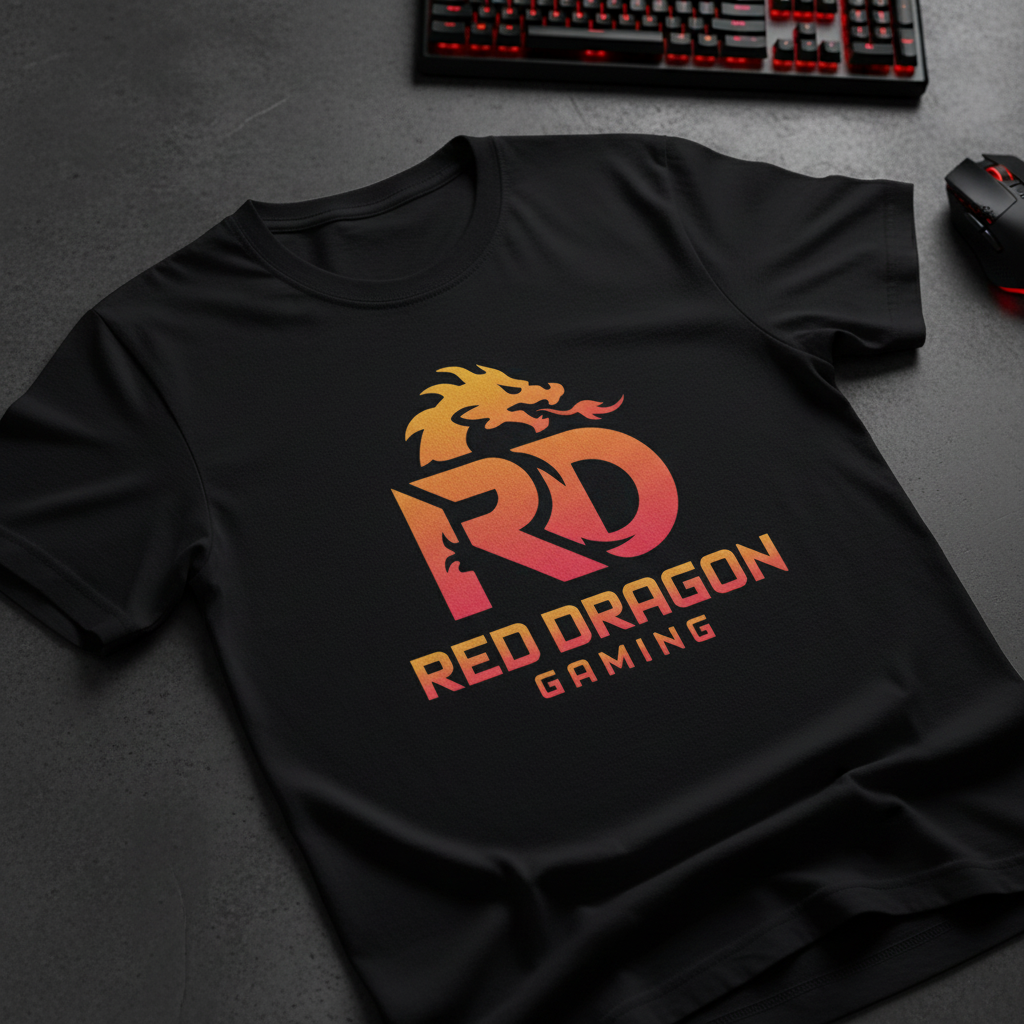 Red Dragon Gaming Logo - Custom Esport & Twitch Streamer Design