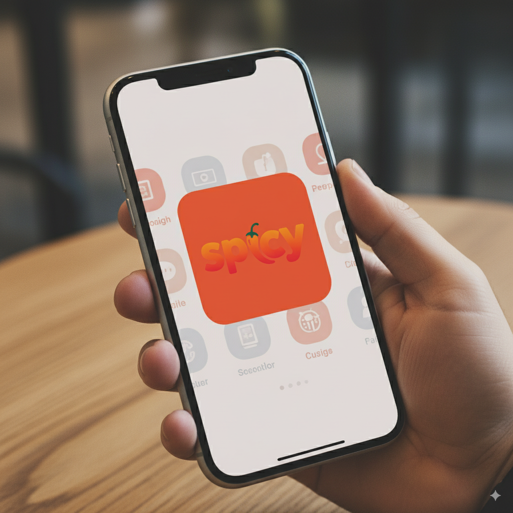 Spicy" Logo Design - Modern & Playful Wordmark