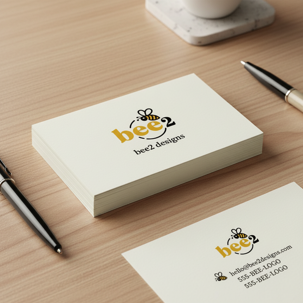 Modern Bee Logo Design | Sweet & Stylish Branding for Small Businesses