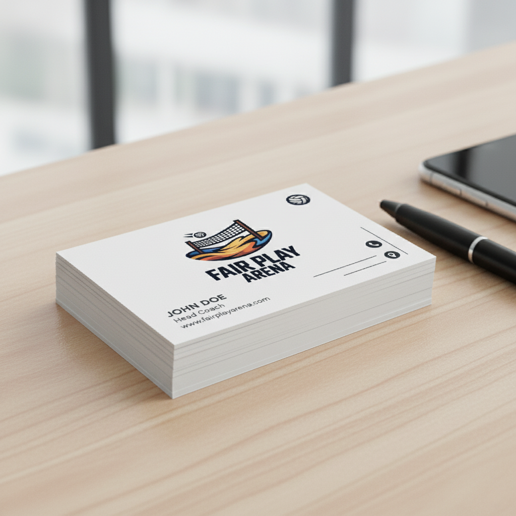 Dynamic Beach Volleyball Logo - Fair Play Arena | Sports Team & Event Branding