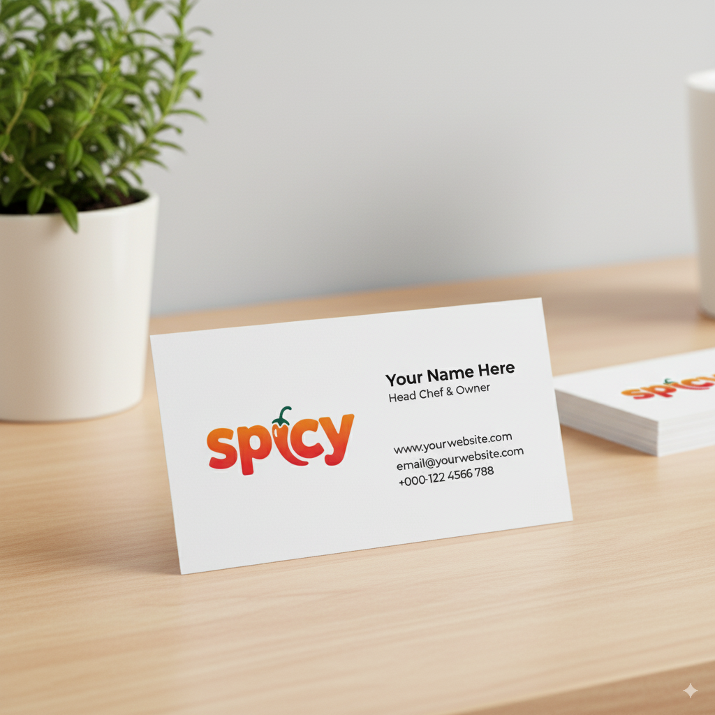 Spicy" Logo Design - Modern & Playful Wordmark