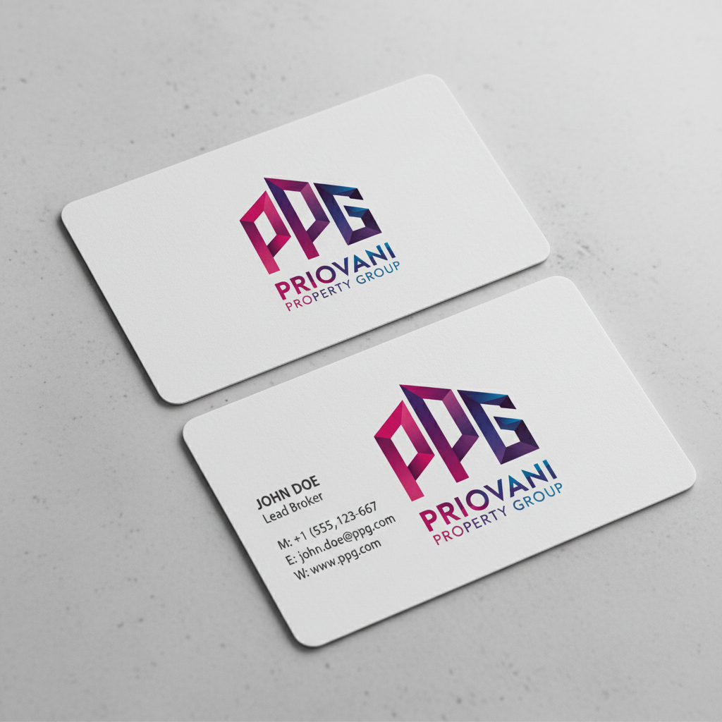 Dynamic Geometric House Logo - Modern Real Estate & Property Group Design