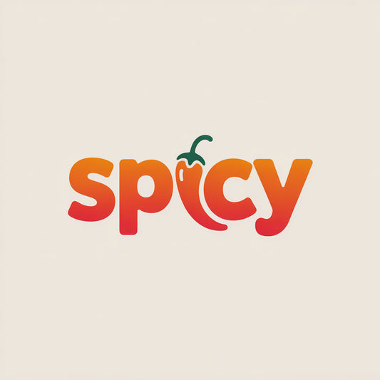 Spicy" Logo Design - Modern & Playful Wordmark