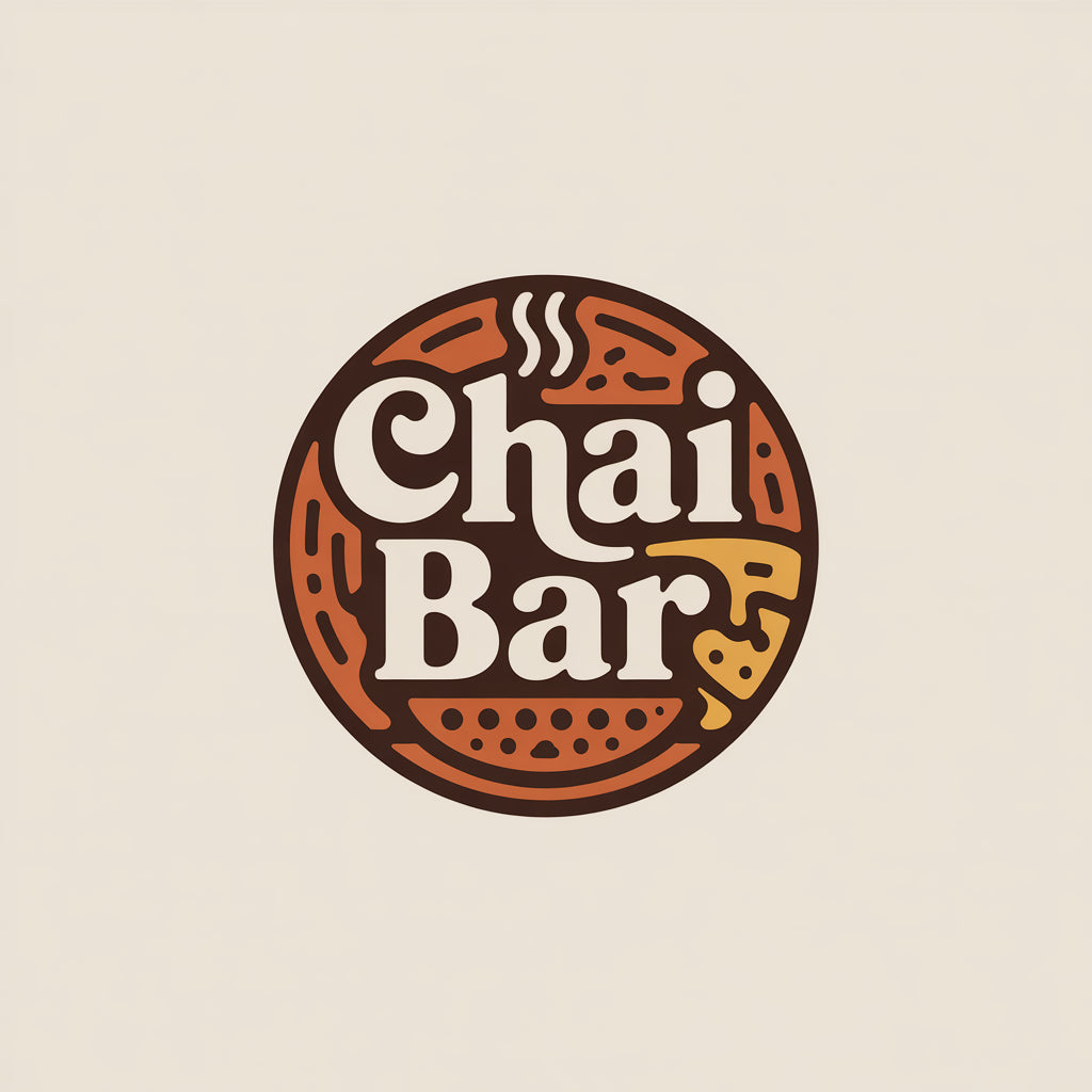 Chai Bar Logo - Cozy Cafe & Beverage Branding
