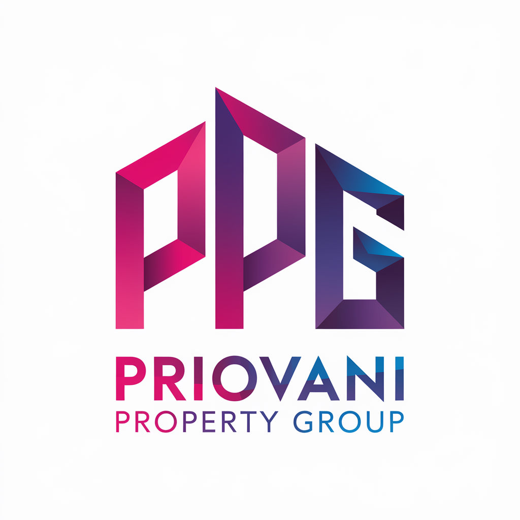Dynamic Geometric House Logo - Modern Real Estate & Property Group Design