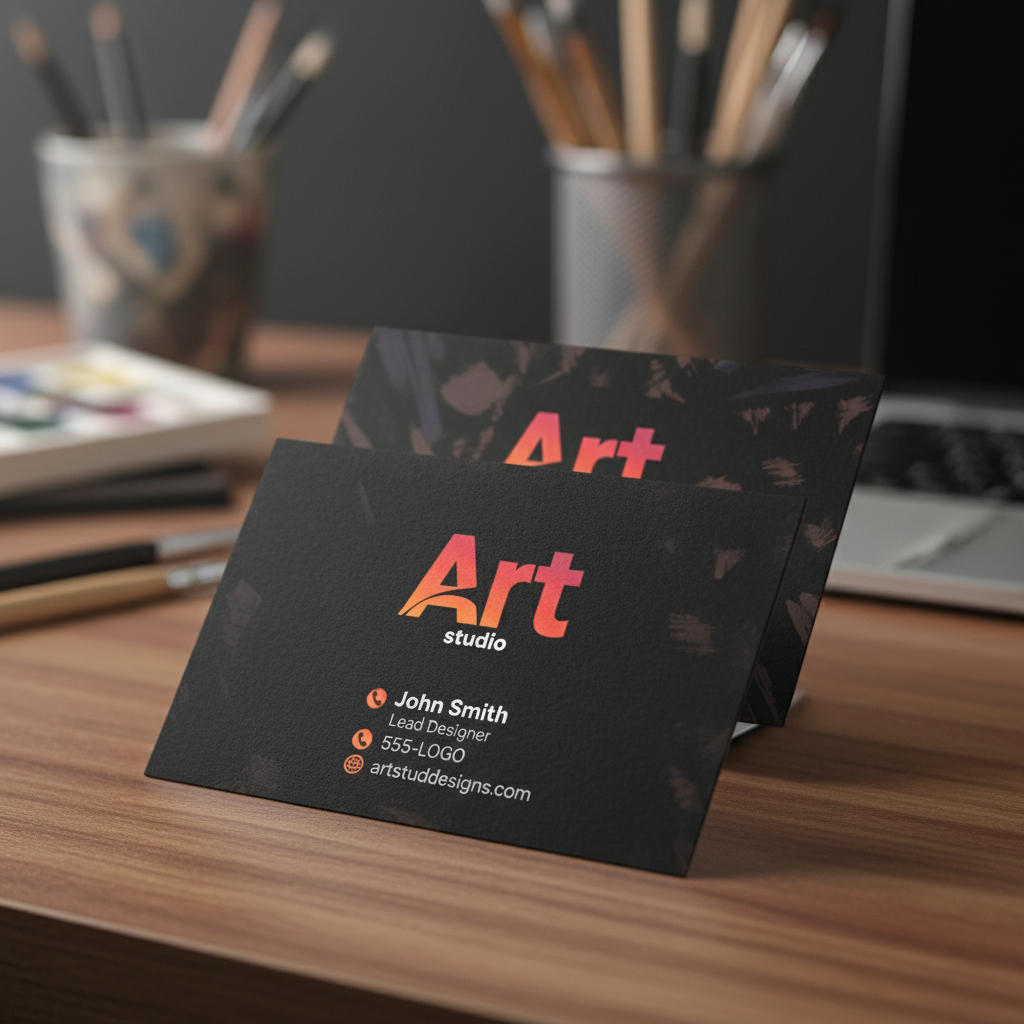 Custom "Art Studio" Modern Gradient Logo Design - Perfect for Creative Businesses