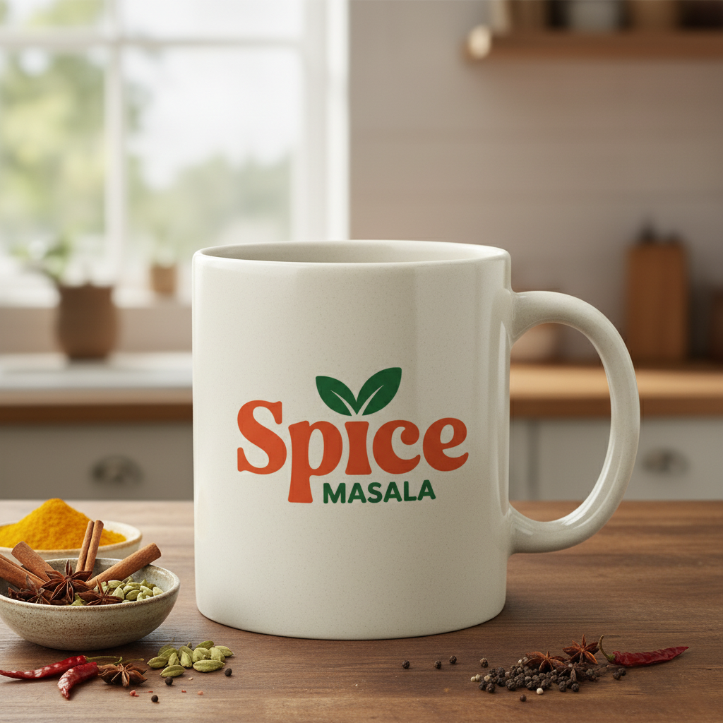 Spice Masala Logo - Authentic Herb & Culinary Brand Identity