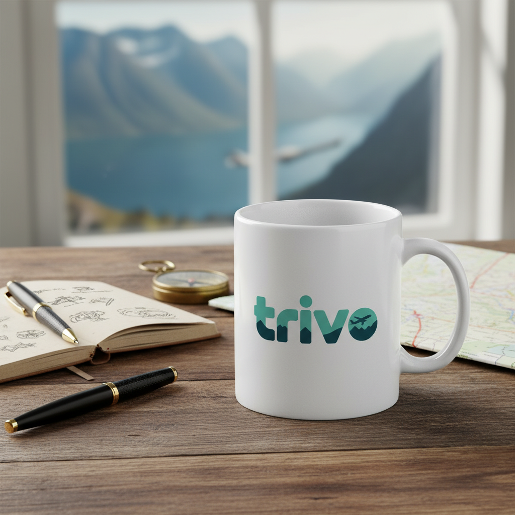 Trive - Modern Travel & Adventure Logo Design
