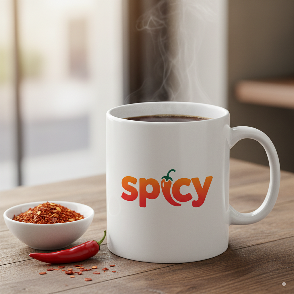 Spicy" Logo Design - Modern & Playful Wordmark
