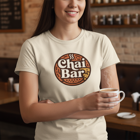 Chai Bar Logo - Cozy Cafe & Beverage Branding