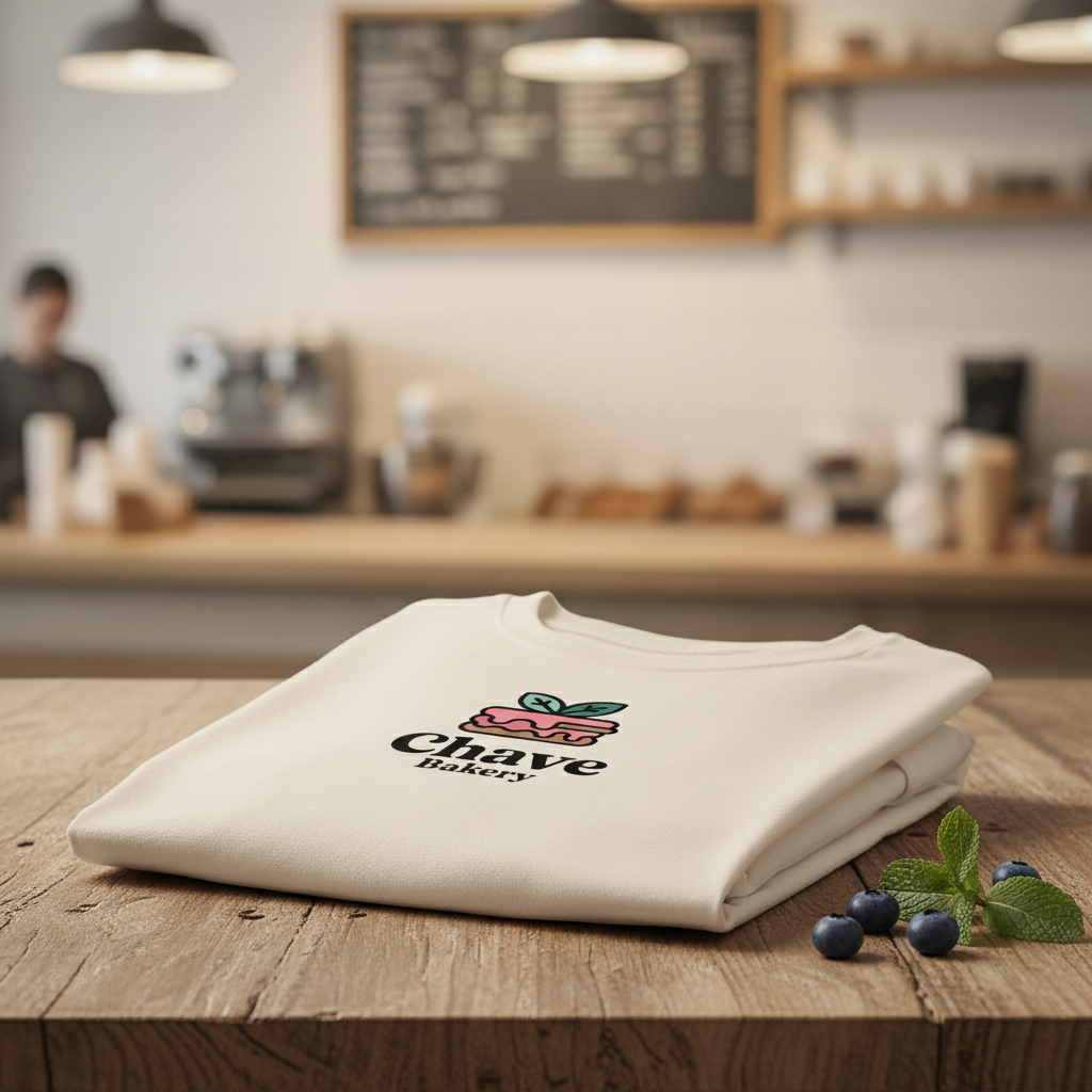 Cute Pink Cake & Leaves Bakery Logo Design - Customizable Shopify Store Branding