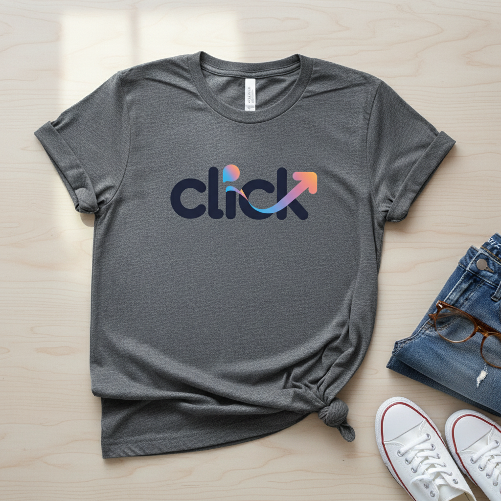"Click" - Modern Gradient Arrow Logo for Dynamic Brands