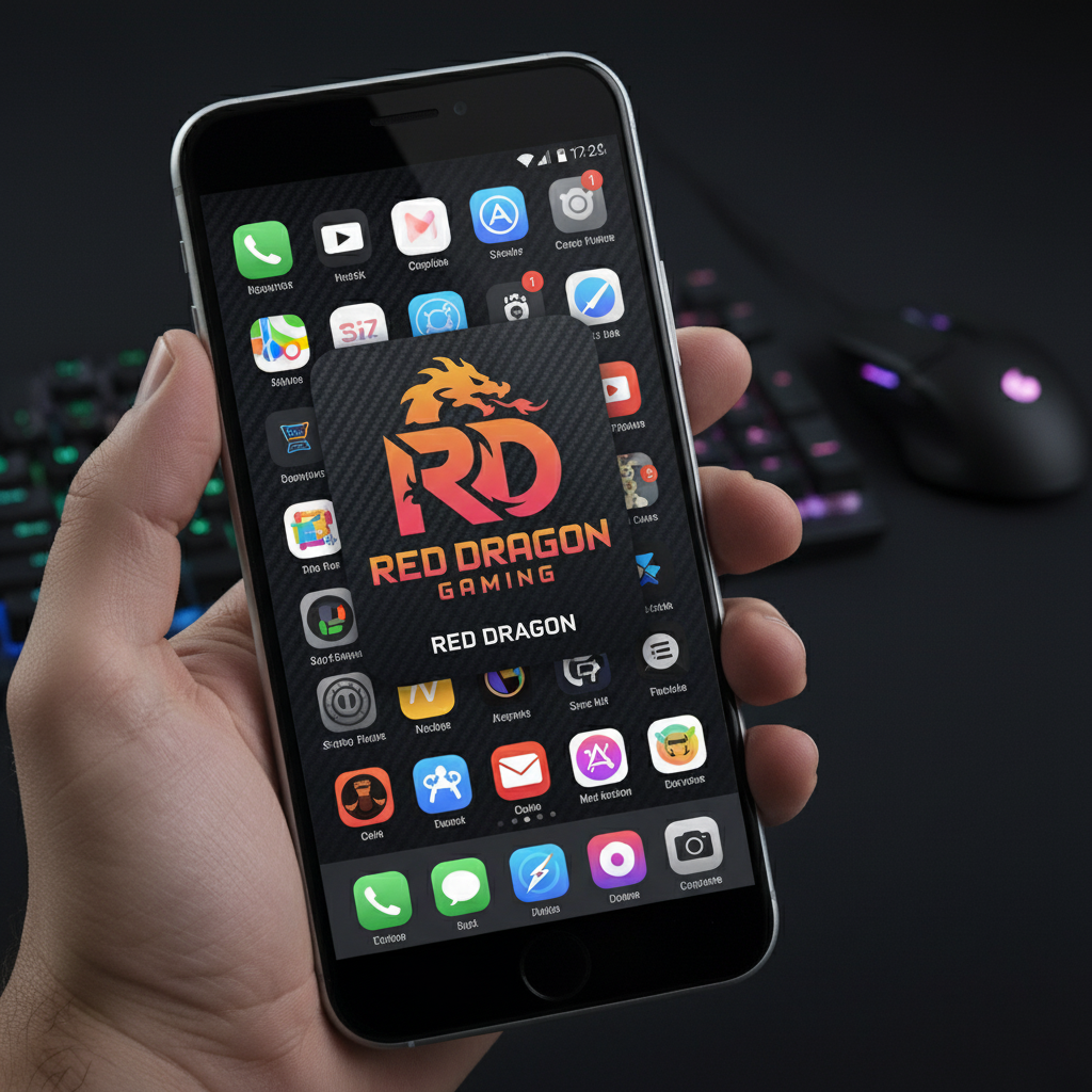 Red Dragon Gaming Logo - Custom Esport & Twitch Streamer Design