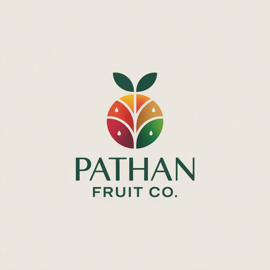 Modern Fruit Co. Logo Design - Pathan Fruit Co. - Fresh & Vibrant Branding